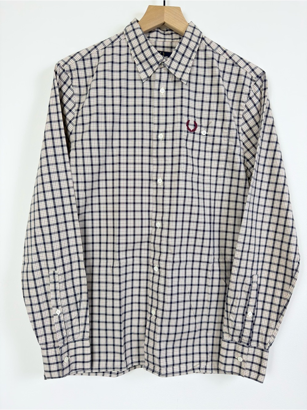 Fred Perry Plaid Button Down Shirt Men’s Made In Portugal